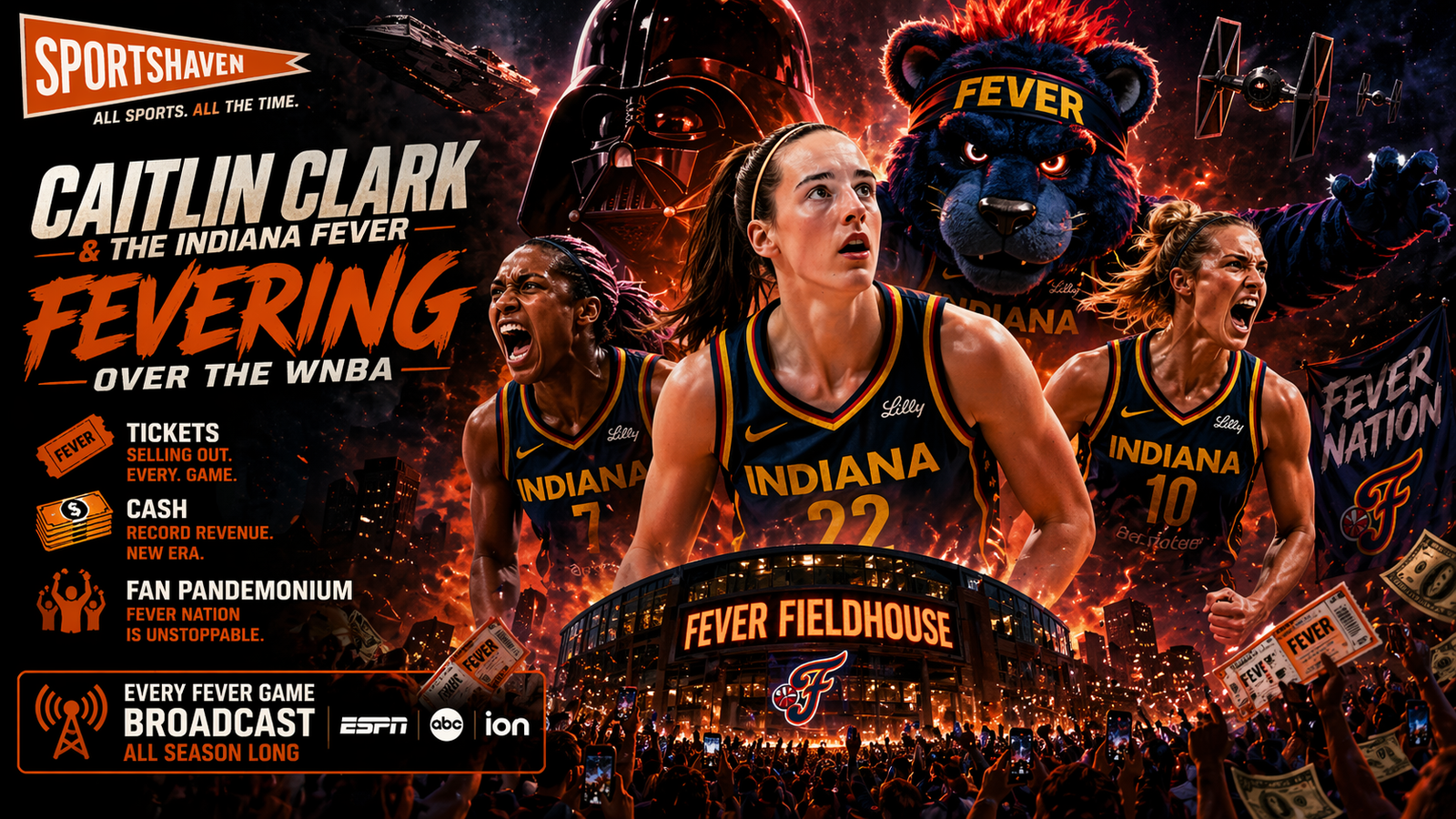 Caitlin Clark & Indiana Fever Will Be Fevering Over 2026 WNBA Broadcasts 📺 🌟